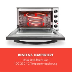 Masterchef 60 Mini-Backofen 60l 2000W 100-230 °C Timer Silber 13 Masterchef 60 Mini-Backofen 60l 2000W 100-230 °C Timer Silber -Haushaltsgeräte Geschäft 10034499 de 0003 logo