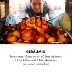 Masterchef 60 Mini-Backofen 60l 2000W 100-230 °C Timer Silber 14 Masterchef 60 Mini-Backofen 60l 2000W 100-230 °C Timer Silber -Haushaltsgeräte Geschäft 10034499 de 0004 logo