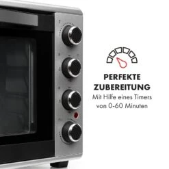 Masterchef 60 Mini-Backofen 60l 2000W 100-230 °C Timer Silber 15 Masterchef 60 Mini-Backofen 60l 2000W 100-230 °C Timer Silber -Haushaltsgeräte Geschäft 10034499 de 0005 logo