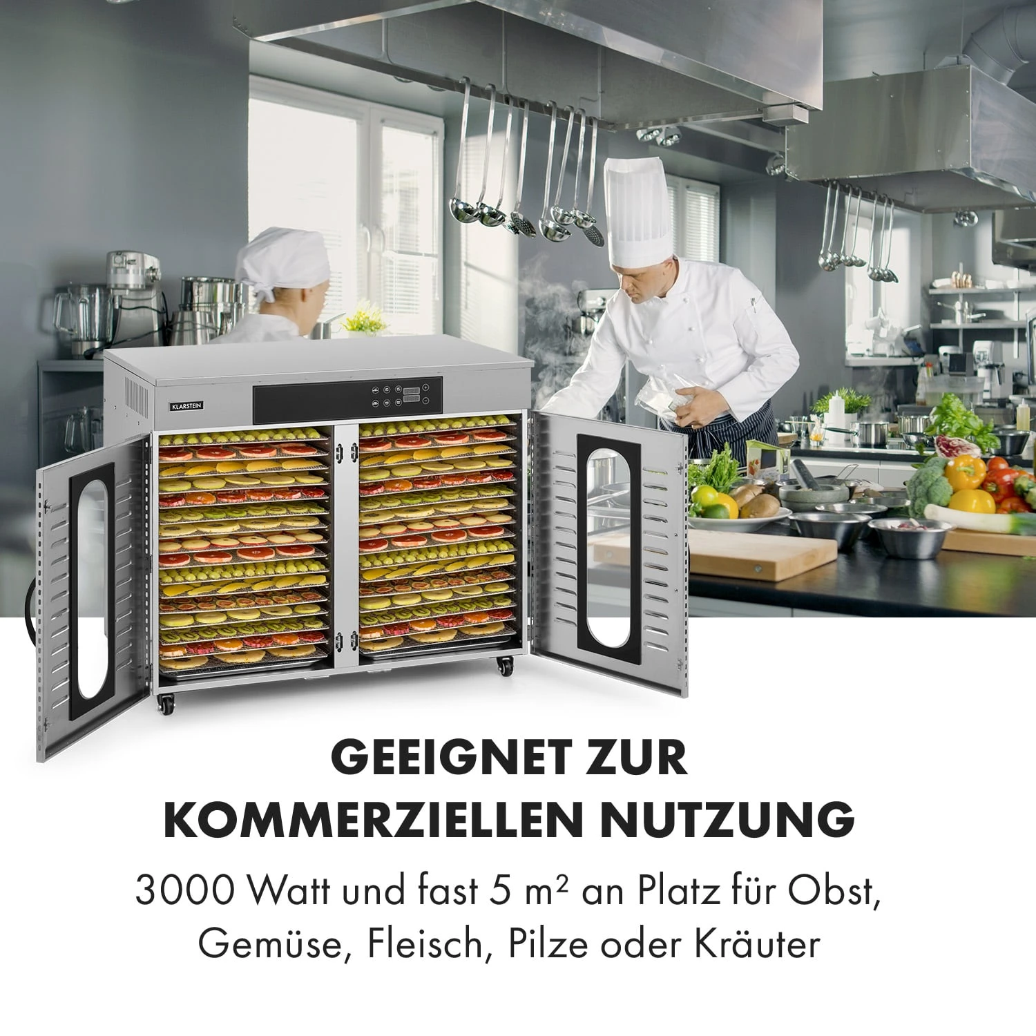 Master Jerky 500 Dörrautomat 3000W 40-90 °C 24h-Timer Edelstahl Silber 4 Master Jerky 500 Dörrautomat 3000W 40-90 °C 24h-Timer Edelstahl Silber – Bild 2