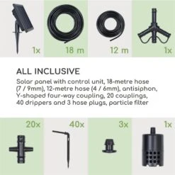 Greenkeeper Solar Bewässerungssystem Solarpanel 1.500 MAh 40 Pflanzen -Haushaltsgeräte Geschäft 10034626 yy 0009 logo Blumfeldt Greenkeeper Solar Bewaesserungssystem