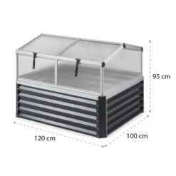 High Grow Advanced Hochbeet Mit Dach 120x95x100cm 540l Stahl Verzinkt -Haushaltsgeräte Geschäft 10034688 yy 0008 logo Blumfeldt High Grow Advanced Hochbeet anthrazit