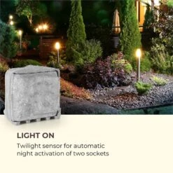 Power Rock Twilight 5 4-fach-Gartensteckdose IP44 Dämmerlichtsensor 5m 11 Power Rock Twilight 5 4-fach-Gartensteckdose IP44 Dämmerlichtsensor 5m -Haushaltsgeräte Geschäft 10034693 yy 0003 logo Waldbeck Power Rock Twilight Gartensteckdose
