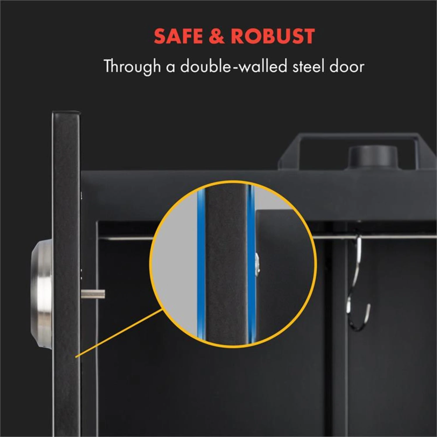 Flintstone Räucherofen 1600W Thermometer Edelstahl Elektrisch 6 Flintstone Räucherofen 1600W Thermometer Edelstahl Elektrisch – Bild 4