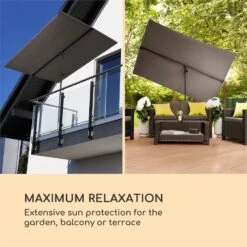 Ausgewählte Produkte -Haushaltsgeräte Geschäft 10034728 yy 0002 logo Blumfeldt Flex Shade XL Sonnenschirm 150x210 grau