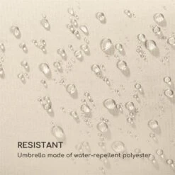 Twin Peaks Sonnenschirm Sonnenschutz 456 X 245 X 268 Cm Polyester -Haushaltsgeräte Geschäft 10034740 yy 0006 logo Blumfeldt Twin Peaks Sonnenschirm creme