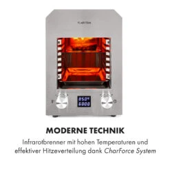 Hannibal Hochtemperaturgrill Indoor 2.200W 850°C Edelstahl Silber -Haushaltsgeräte Geschäft 10034803 de 0003 logo