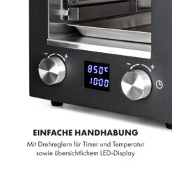 Hannibal Hochtemperaturgrill Indoor 2.200W 850°C Edelstahl Schwarz -Haushaltsgeräte Geschäft 10034804 de 0005 logo