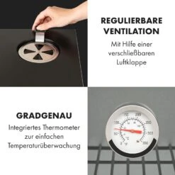 Pasadena Gas-Räuchergrill 2,5 KW Heizleistung 180 °C / 350 °F Max. 17 Pasadena Gas-Räuchergrill 2,5 KW Heizleistung 180 °C / 350 °F Max. -Haushaltsgeräte Geschäft 10034818 de 0006 logo