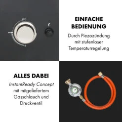 Pasadena Gas-Räuchergrill 2,5 KW Heizleistung 180 °C / 350 °F Max. 19 Pasadena Gas-Räuchergrill 2,5 KW Heizleistung 180 °C / 350 °F Max. -Haushaltsgeräte Geschäft 10034818 de 0008 logo