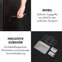 Pasadena Gas-Räuchergrill 2,5 KW Heizleistung 180 °C / 350 °F Max. 20 Pasadena Gas-Räuchergrill 2,5 KW Heizleistung 180 °C / 350 °F Max. -Haushaltsgeräte Geschäft 10034818 de 0009 logo