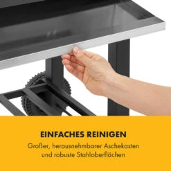 Meat Machine Holzkohlegrill BBQ 45x32,5cm Thermometer Bodenrollen 18 Meat Machine Holzkohlegrill BBQ 45x32,5cm Thermometer Bodenrollen -Haushaltsgeräte Geschäft 10034819 de 0008 logo