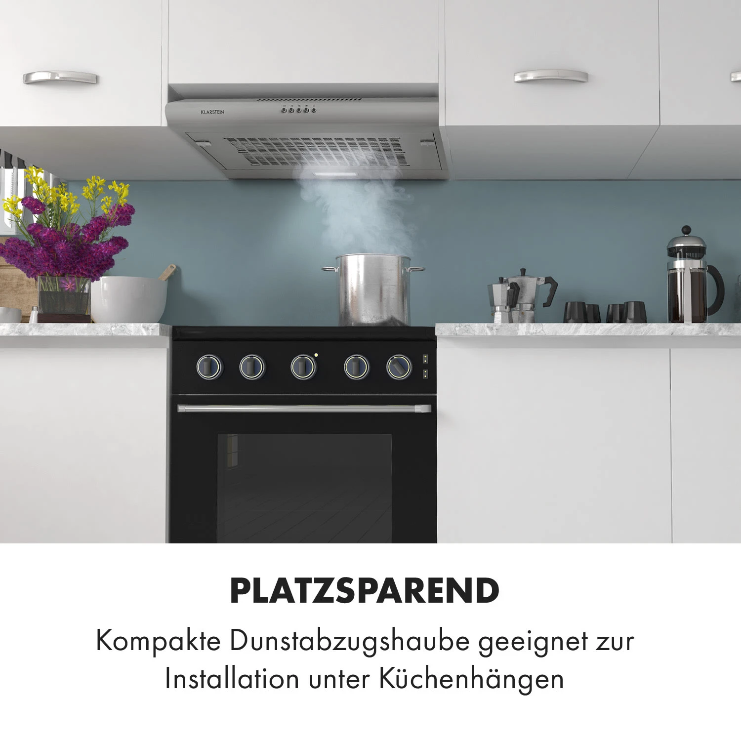 Capannina Unterbau-Abzugshaube 60cm 166m³/h LED Edelstahl 4 Capannina Unterbau-Abzugshaube 60cm 166m³/h LED Edelstahl – Bild 2