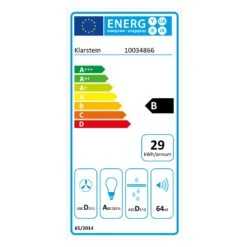 Antonia Dunstabzugshaube Kopffrei 60cm 350m³/h Touch-Bedienfeld Glas -Haushaltsgeräte Geschäft 10034866 energy label