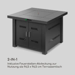 Sorrento Gasheizgerät 13kW Elektr Zündung Terrassentisch: 96,5x96,5 Cm -Haushaltsgeräte Geschäft 10034882 de 0004 logo