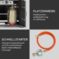 Sorrento Gasheizgerät 13kW Elektr Zündung Terrassentisch: 96,5x96,5 Cm -Haushaltsgeräte Geschäft 10034882 de 0008 logo