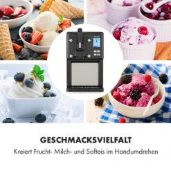 Sweet Sundae Eiscrememaschine Kompressor 1,5l Edelstahl Schwarz -Haushaltsgeräte Geschäft 10034911 de 0004 logo