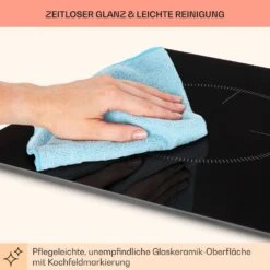 Kochheld Doppel-Induktionskochfeld 2900W Dreh-Regler Glas Schwarz -Haushaltsgeräte Geschäft 10034946 de 0008 usp