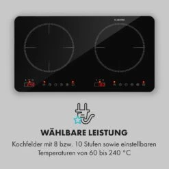 Cookio Kochfeld Induktion Freistehend 3500 W Bis 240 °C Glaskeramik 14 Cookio Kochfeld Induktion Freistehend 3500 W Bis 240 °C Glaskeramik -Haushaltsgeräte Geschäft 10034949 de 0004 logo