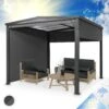 Pantheon Cortina Solid Sky Pergola Vordach 3x3m Polycarbonat Vorhänge -Haushaltsgeräte Geschäft 10034985 de 0001 main