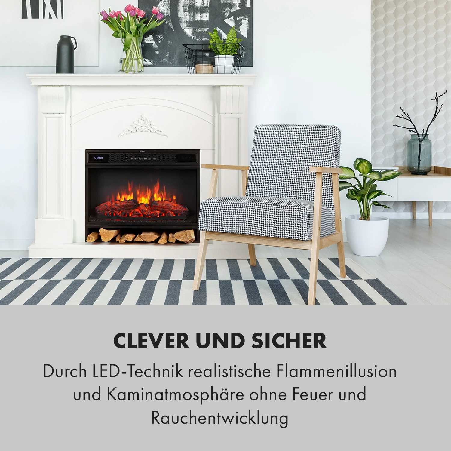 Vulsini Dawn Elektrokamin 1900 W LED-Technik Fernbedienung 4 Vulsini Dawn Elektrokamin 1900 W LED-Technik Fernbedienung – Bild 2