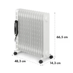 Thermaxx Heatstream Ölradiator 2500W 5-35 °C 24h-Timer -Haushaltsgeräte Geschäft 10035055 yy 0010 logo Klarstein Thermaxx Heatstream Oelradiator Weiss