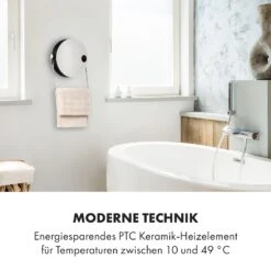 Hot Spot Pebble Heizlüfter 2000W Handtuchtrockner Timer Fernbedienung -Haushaltsgeräte Geschäft 10035077 de 0008 logo