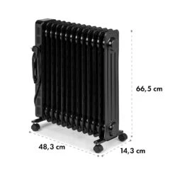Thermaxx Heatstream Ölradiator 2500W 5-35 °C, 24h-Timer -Haushaltsgeräte Geschäft 10035109 yy 0010 logo Klarstein Thermaxx Heatstream Oelradiator Schwarz