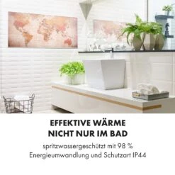 Wonderwall Air Art Smart Infrarotheizung 120x60cm 700W Wandinstallation App-Steuerung Weltkarte -Haushaltsgeräte Geschäft 10035128 de 0006 logo