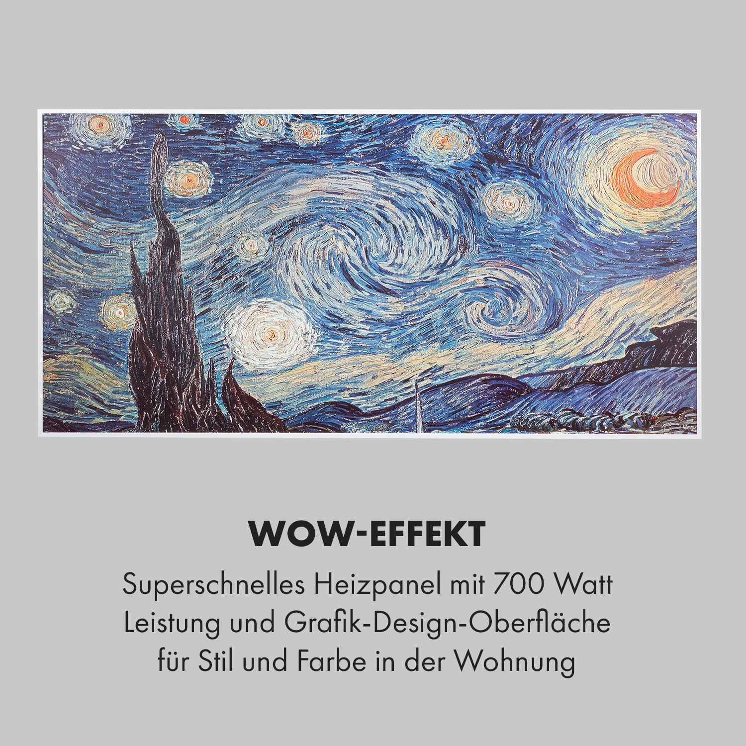 Wonderwall Air Art Smart Infrarotheizung 120x60cm 700W Wandinstallation App-Steuerung Sternennacht 7 Wonderwall Air Art Smart Infrarotheizung 120x60cm 700W Wandinstallation App-Steuerung Sternennacht – Bild 5