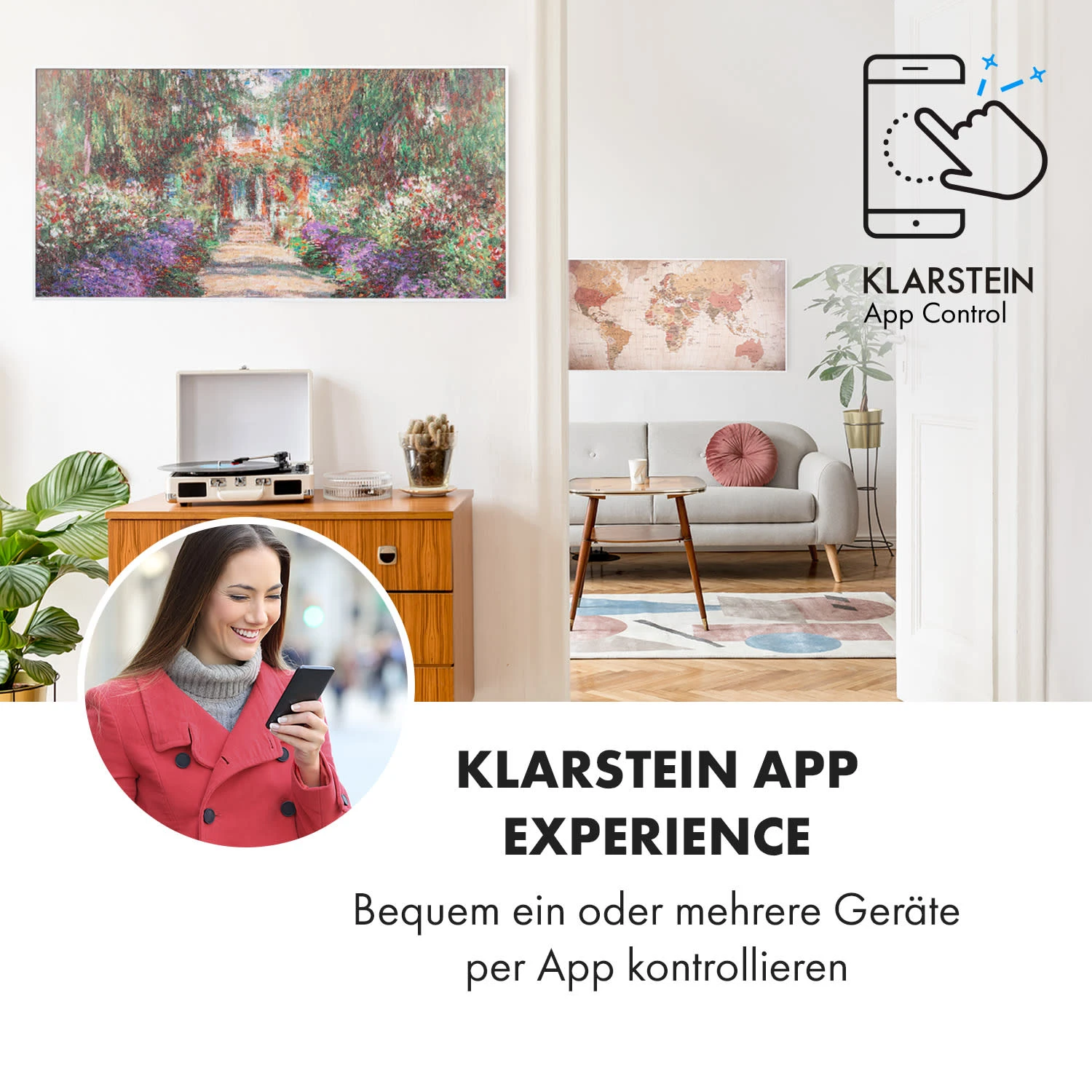 Wonderwall Air Art Smart Infrarotheizung 120x60cm 700W Wandinstallation App-Steuerung Gartenweg 4 Wonderwall Air Art Smart Infrarotheizung 120x60cm 700W Wandinstallation App-Steuerung Gartenweg – Bild 2