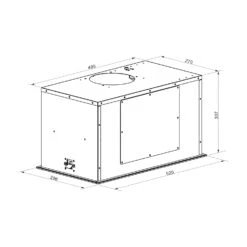 Hektor Brilliant Edition Lüfterbaustein 52 Cm 506 M³/h Touch Glas -Haushaltsgeräte Geschäft 10035186 yy 0007 logo Klarstein Hektor Brilliant Edition Luefterbaustein