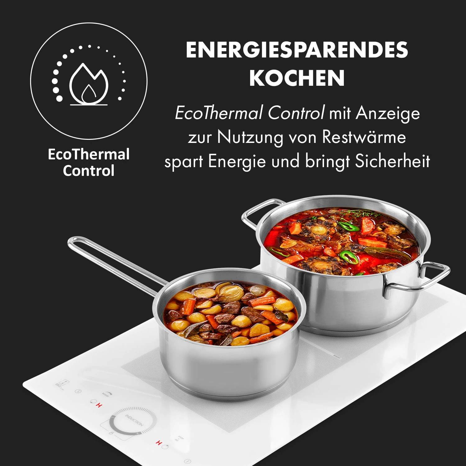 Delicatessa Slim Domino Induktionskochfeld 3500W Timer 8 Delicatessa Slim Domino Induktionskochfeld 3500W Timer – Bild 6