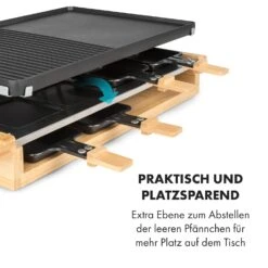 Tournedo Raclette 1200W Aluminiumguss 8 Personen Holz-Dekor -Haushaltsgeräte Geschäft 10035219 de 0005 logo