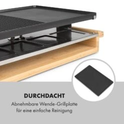 Tournedo Raclette 1200W Aluminiumguss 8 Personen Holz-Dekor -Haushaltsgeräte Geschäft 10035219 de 0007 logo
