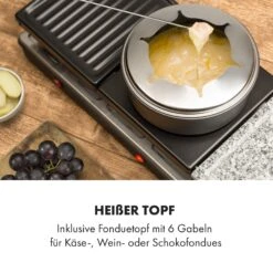 Fonduelette XL 3-in-1 Raclettegrill Fondue Naturstein 1650W 12 Pers -Haushaltsgeräte Geschäft 10035220 de 0004 logo
