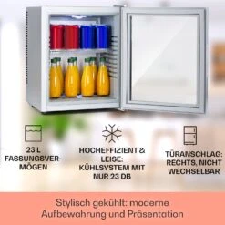 Brooklyn 24 Mini-Kühlschrank Glastür LED Ablage -Haushaltsgeräte Geschäft 10035224 DE 0002 usp