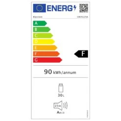 Brooklyn 32 Mini-Kühlschrank Glastür LED Ablage -Haushaltsgeräte Geschäft 10035225 energy label