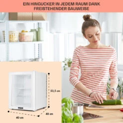 Brooklyn 42 Mini-Kühlschrank Glastür LED Ablage -Haushaltsgeräte Geschäft 10035228 DE 0006 usp