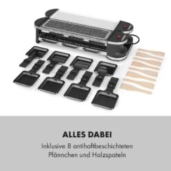 Tenderloin 50/50 Raclette-Grill 1200W 8 Personen Natursteinplatte Metallgrillplatte -Haushaltsgeräte Geschäft 10035260 de 0007 logo