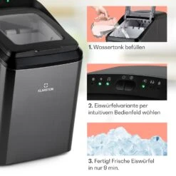 Partytime Eiswürfelmaschine Klareis 15kg/24h Edelstahl -Haushaltsgeräte Geschäft 10035295 de 0004 usp