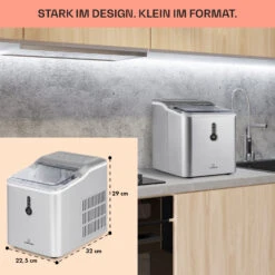 Chillout Eiswürfelmaschine Bulleteis 12kg/24h Wassertank: 1,5 L -Haushaltsgeräte Geschäft 10035319 de 0006 usp