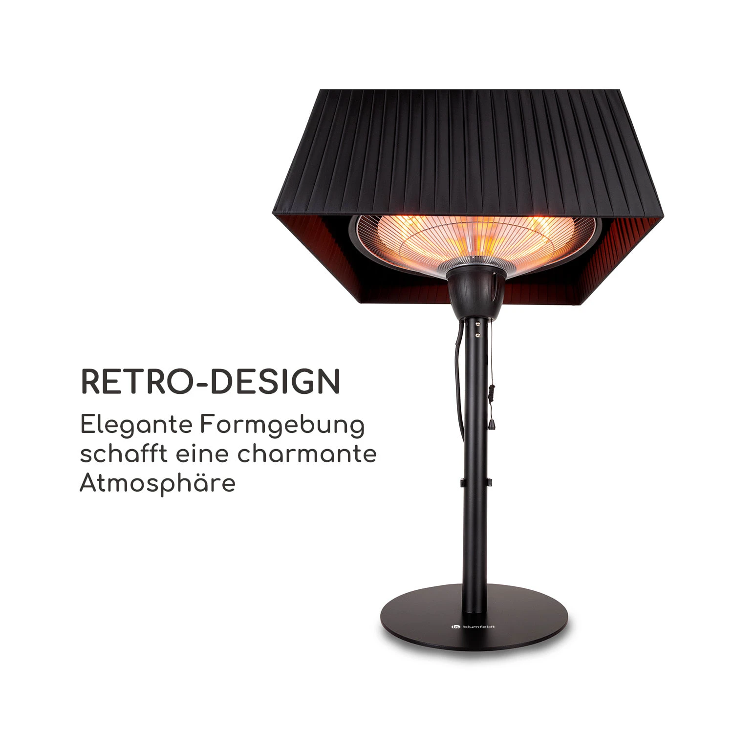 Loras Style Tisch-Heizstrahler Karbon-IR-Heizelement 1500W 8 Loras Style Tisch-Heizstrahler Karbon-IR-Heizelement 1500W – Bild 6