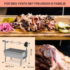 Sauenland Mini Rotisserie-Grill Drehspieß 4W 12kg Max. Edelstahl 14 Sauenland Mini Rotisserie-Grill Drehspieß 4W 12kg Max. Edelstahl -Haushaltsgeräte Geschäft 10035371 de 0006 usp