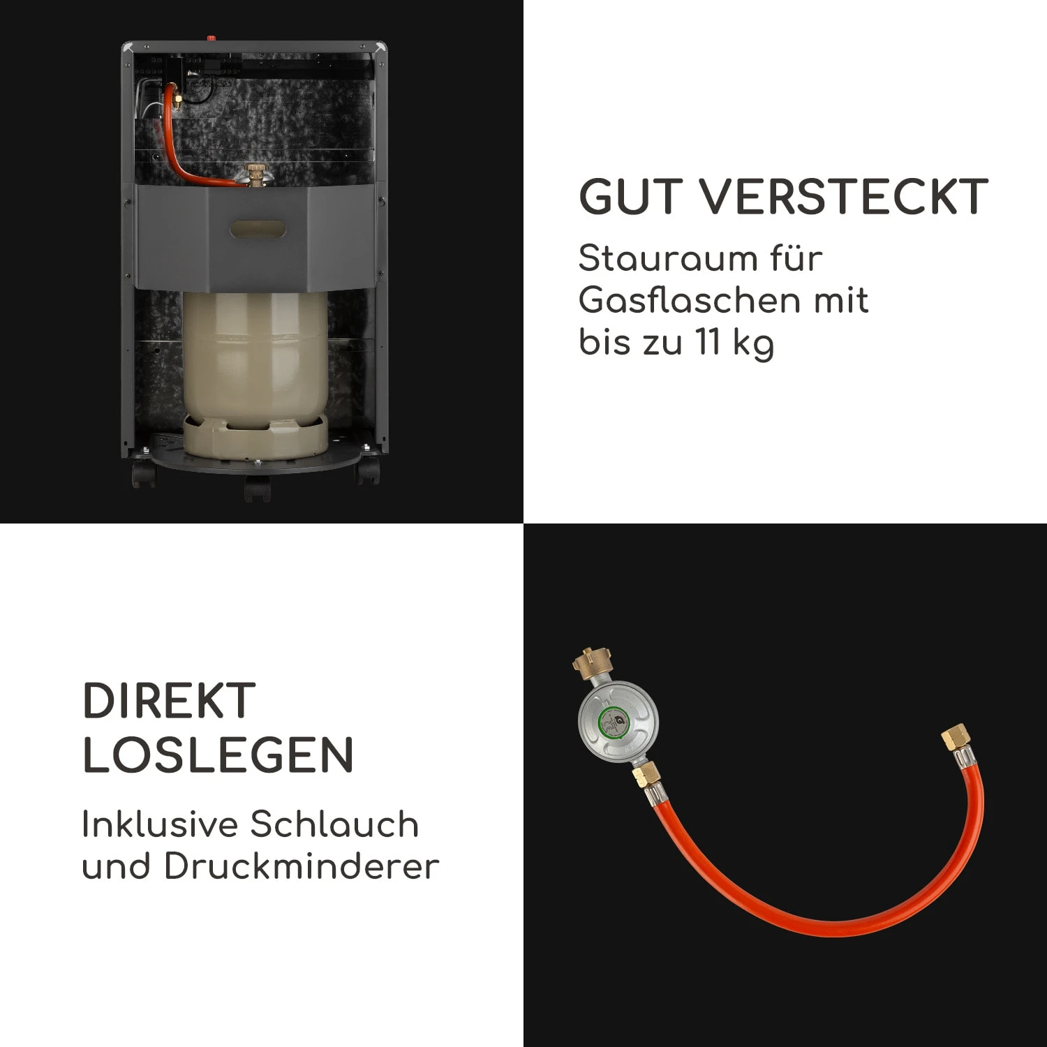 Andora Flame Gasheizofen Gasheizer Feuerschein Bis 3,4kW 6 Andora Flame Gasheizofen Gasheizer Feuerschein Bis 3,4kW – Bild 4