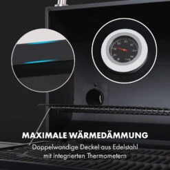 Kingsville Smoker Kombigrill Gas Kohle Smoker 13,5kW 3+1 Brenner -Haushaltsgeräte Geschäft 10035409 de 0010 logo