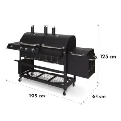 Kingsville Smoker Kombigrill Gas Kohle Smoker 13,5kW 3+1 Brenner -Haushaltsgeräte Geschäft 10035409 yy 0011 logo