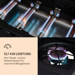 Valdosta 4.1 Gasgrill 4 X 2,8 KW + 2,5 KW Brenner Edelstahl Mobil -Haushaltsgeräte Geschäft 10035415 de 0004 logo