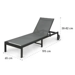 Lucca Lounger Liegestuhl Polyester Aluminium 4-Stufen -Haushaltsgeräte Geschäft 10035443 yy 0007 dimensions