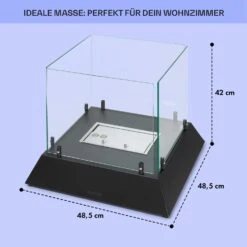 Phantasma Cubo Ethanol-Kamin Rauch- & Geruchlos Edelstahl-Brenner Sicherheitsglas -Haushaltsgeräte Geschäft 10035458 de 0005 usp